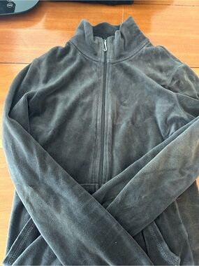 Juicy Couture gray Lightweight Velour Zip Jacket